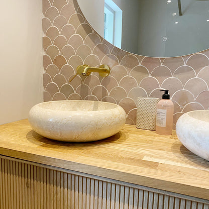 Zellige Gris Rose Poisson Echelles