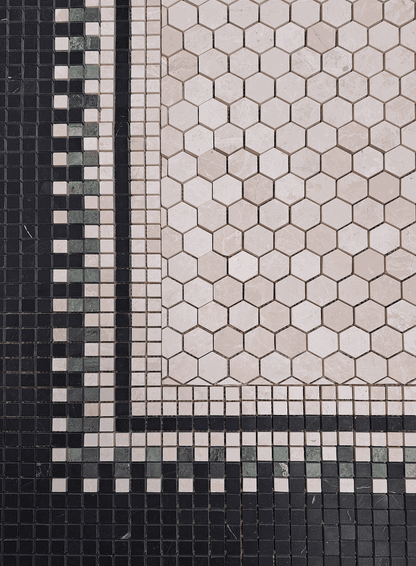 Mosaic Border Block Pattern Bottocino