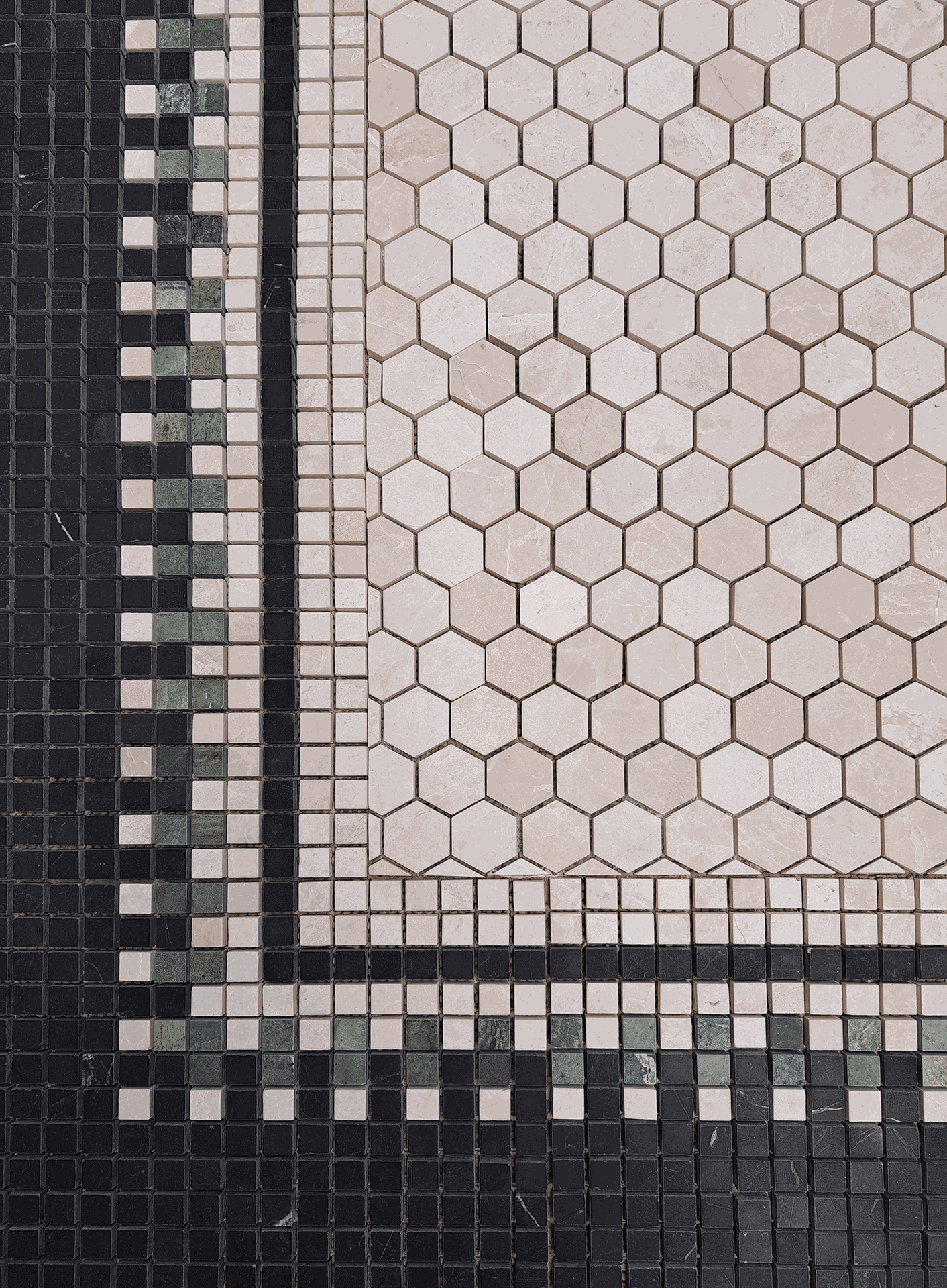 Mosaic Border Block Pattern Bottocino