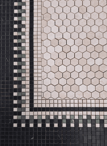 Mosaic Border Block Pattern Bottocino