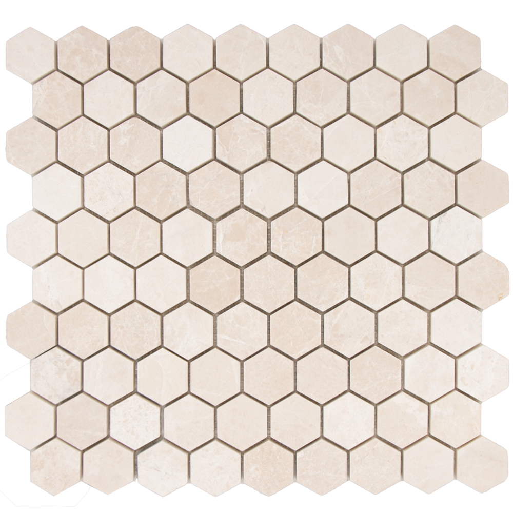 SAM Mosaic Hexagon Plain Bottocino