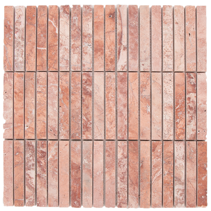 Mosaic KitKat Red Travertine