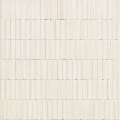 Lands White Mini Stripes