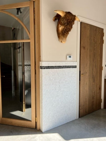 Mosaic Hexagon Plain Dolomit