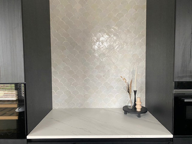 Zellige Blanc Poisson Echelles