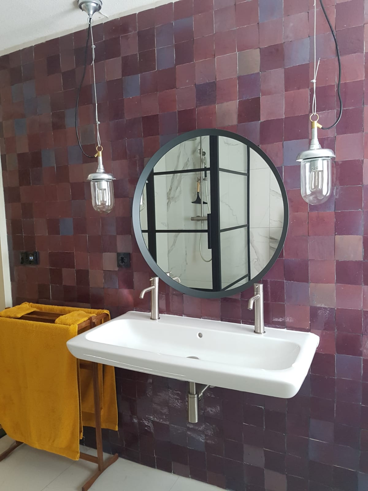 Zellige Aubergine Clair