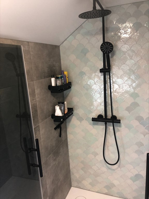 Zellige Glacier Bleu Poisson Echelles