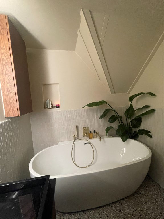 Lands White Mini Stripes