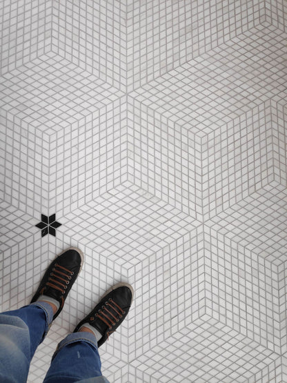 Mosaic Diamond Dolomit White