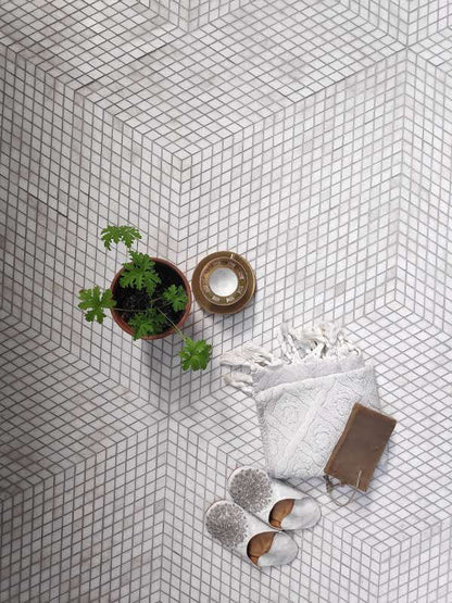 Mosaic Diamond Dolomit White