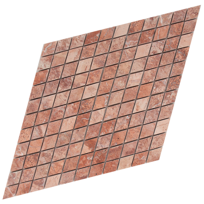 Mosaic Diamond Red Travertine