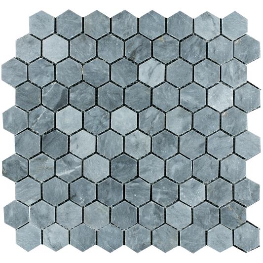 SAM Mosaic Hexagon Plain Blue Stone