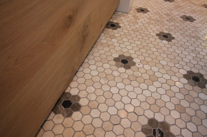 Mosaic Hexagon Plain Bottocino