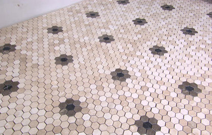 Mosaic Hexagon Plain Bottocino
