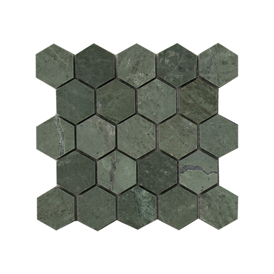MINI SAM Mosaic Hexagon Plain Green Light