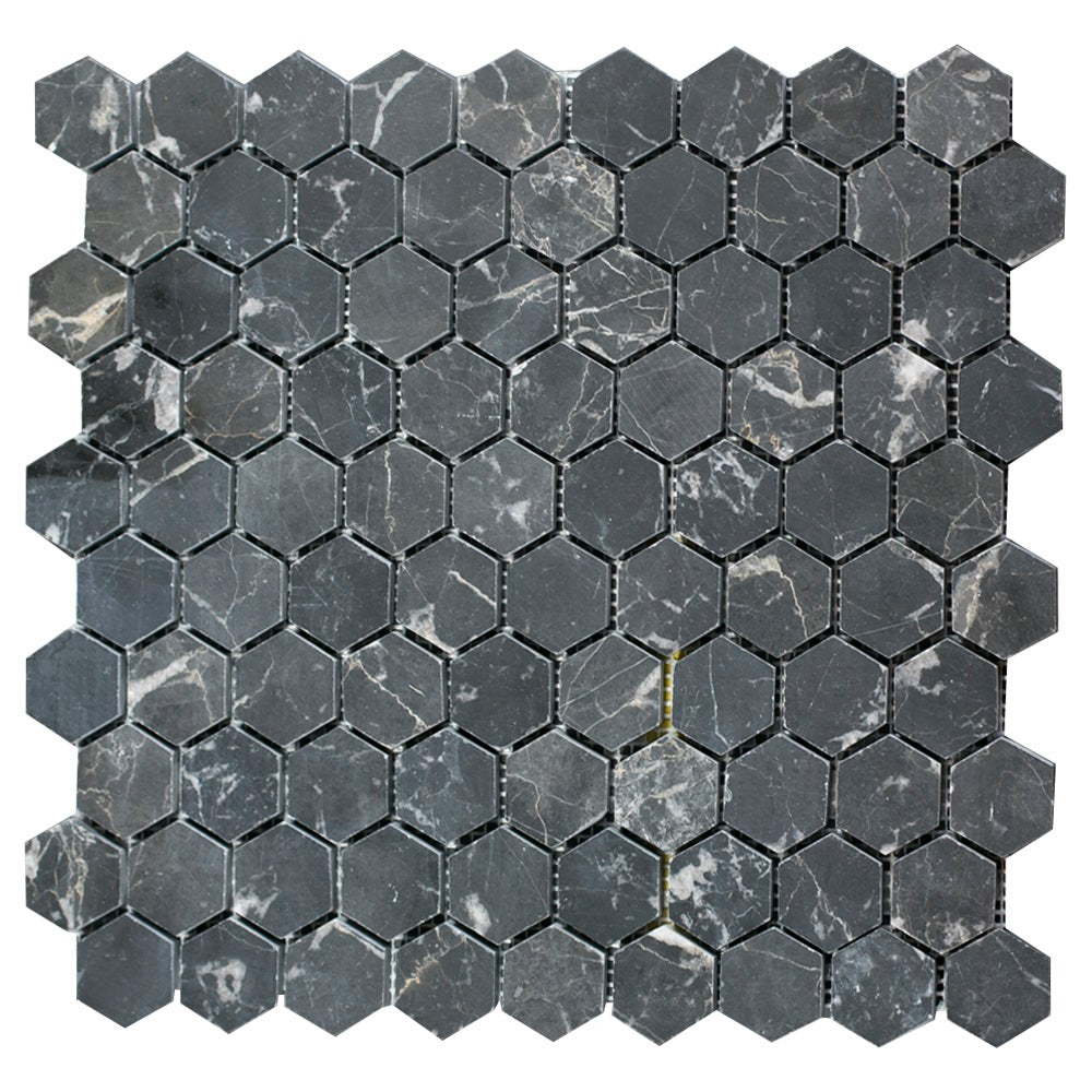 Mosaic Hexagon Plain Toros Black
