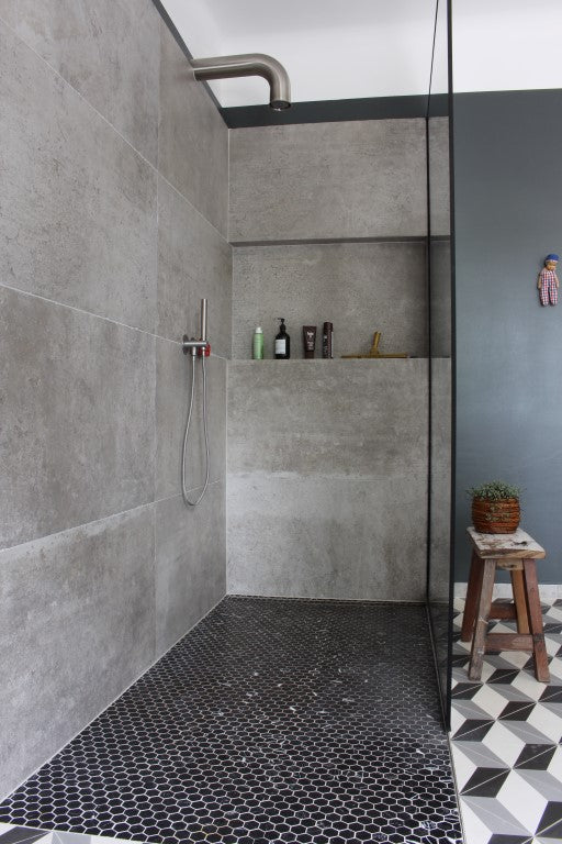 Mosaic Hexagon Plain Toros Black