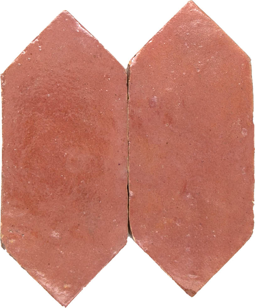 Platta Rose Rouge Art Deco