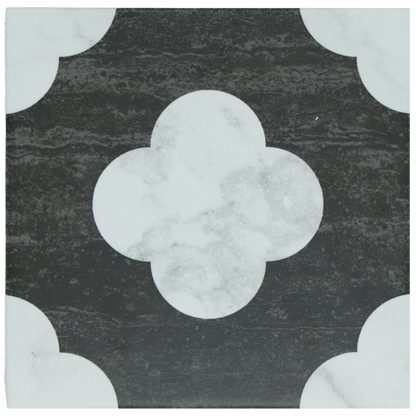 Wufto Flower Black White