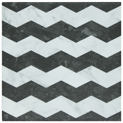 Wufto Zigzag Black White