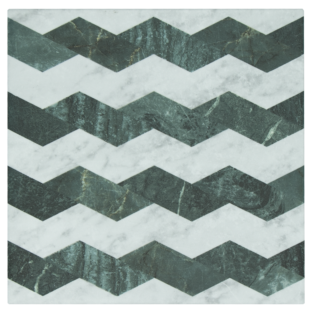 Wufto Zigzag White Green