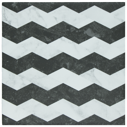 SAM Wufto Zigzag Black White