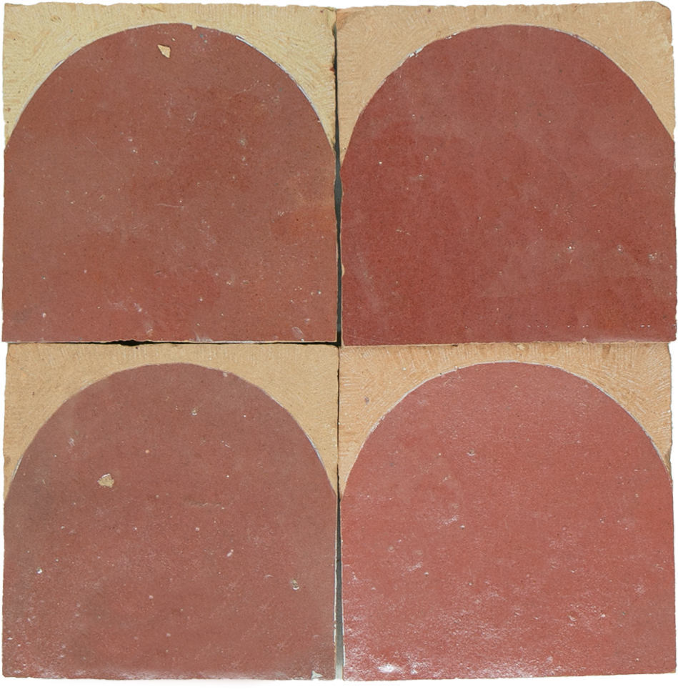 SAM Zellige Luna Rose Rouge