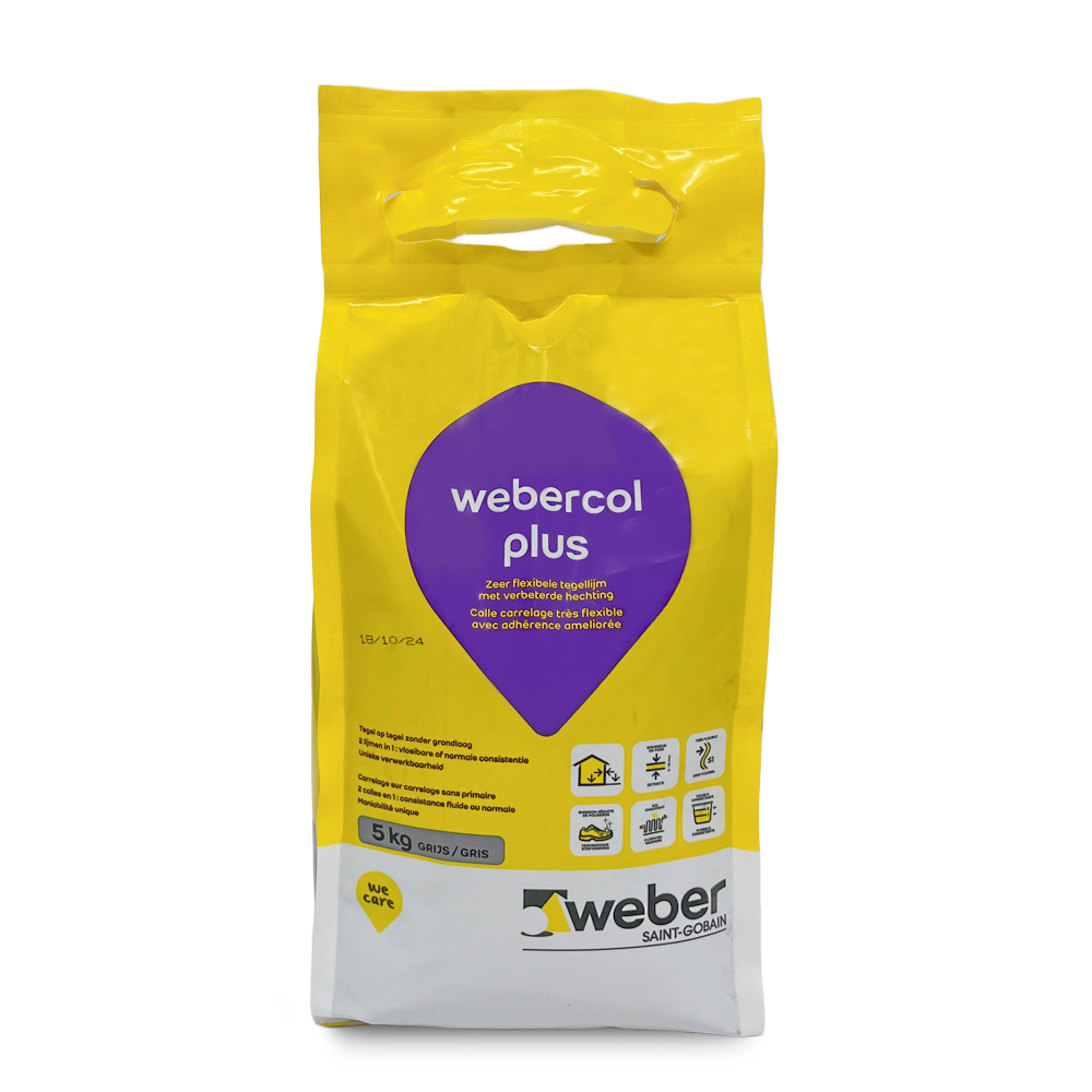 Tegellijm 5kg - Webercol Plus