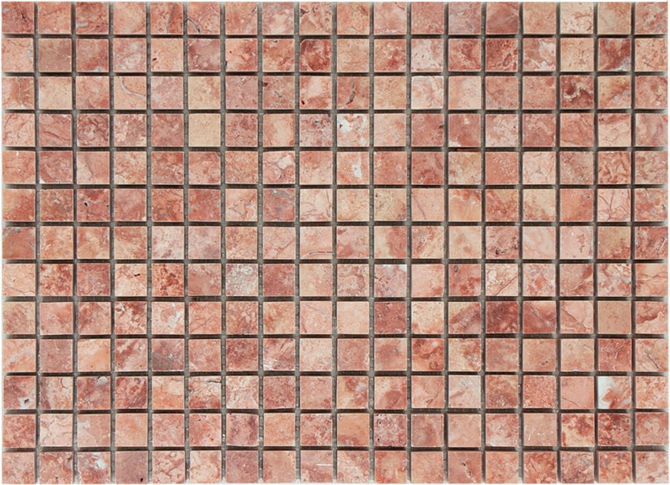 Mosaic Border Plain Red