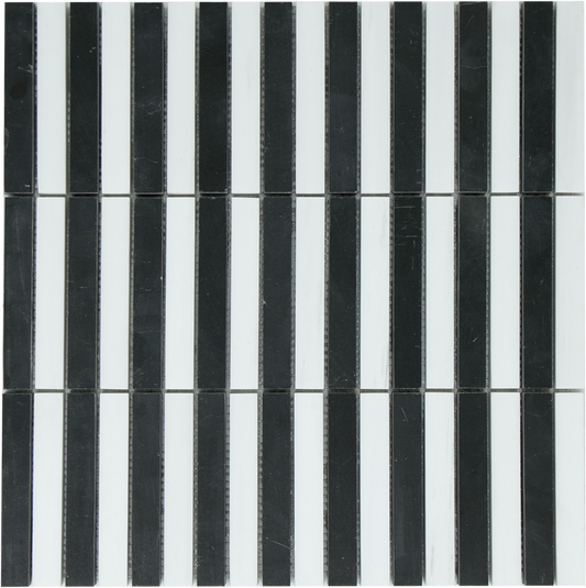 SAM Mosaic Kitkat Stripe Black White