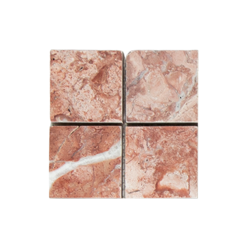 MINI SAM Mosaic Square Red Travertine