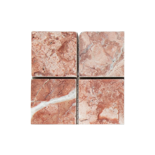 MINI SAM Mosaic Square Red Travertine