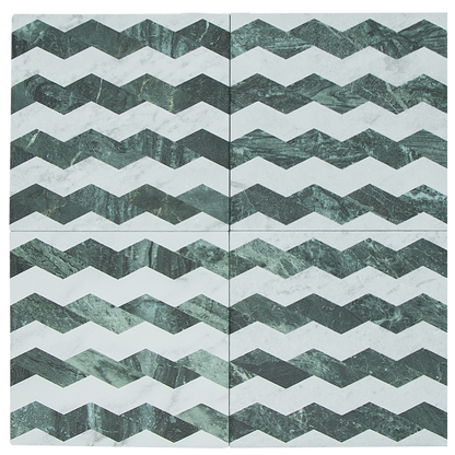 Wufto Zigzag White Green