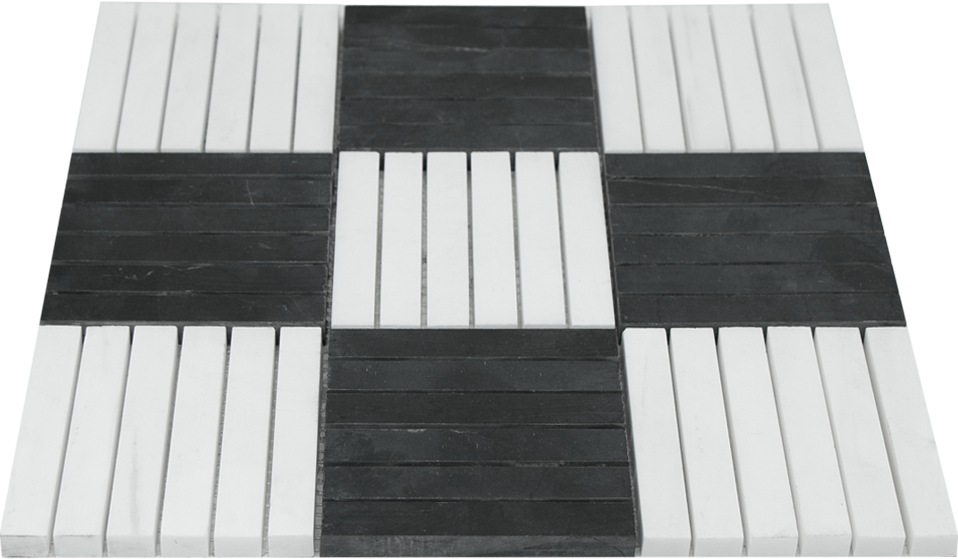 Mosaic KitKat Block Black White