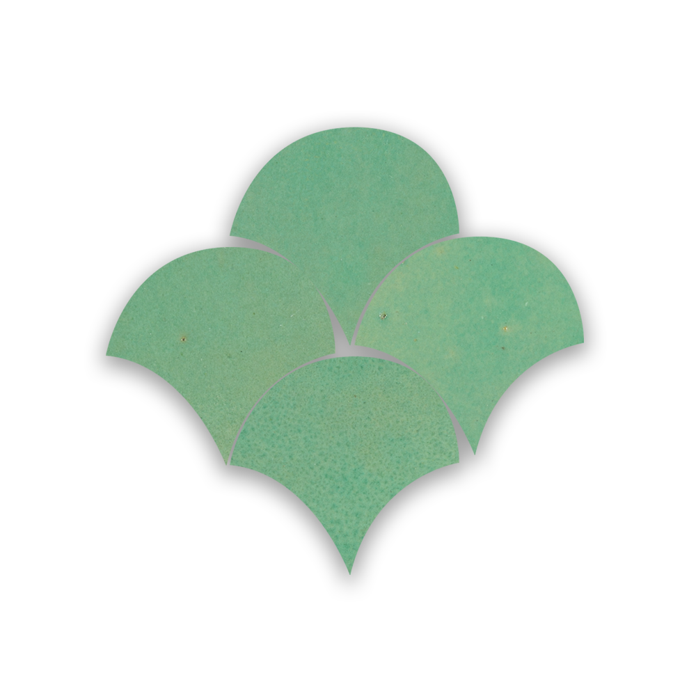 Zellige Turquoise Poisson Echelles