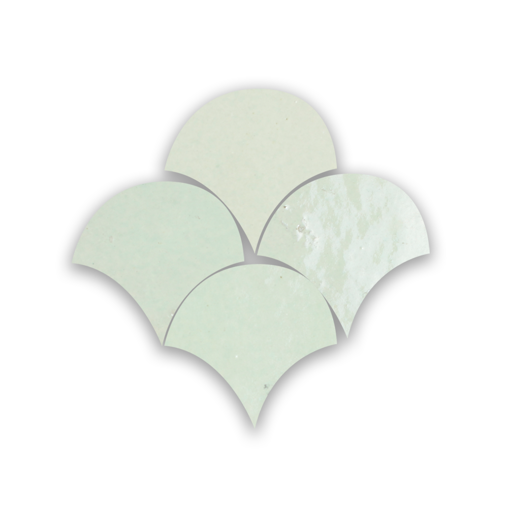 Zellige Vert Clair Poisson Echelles