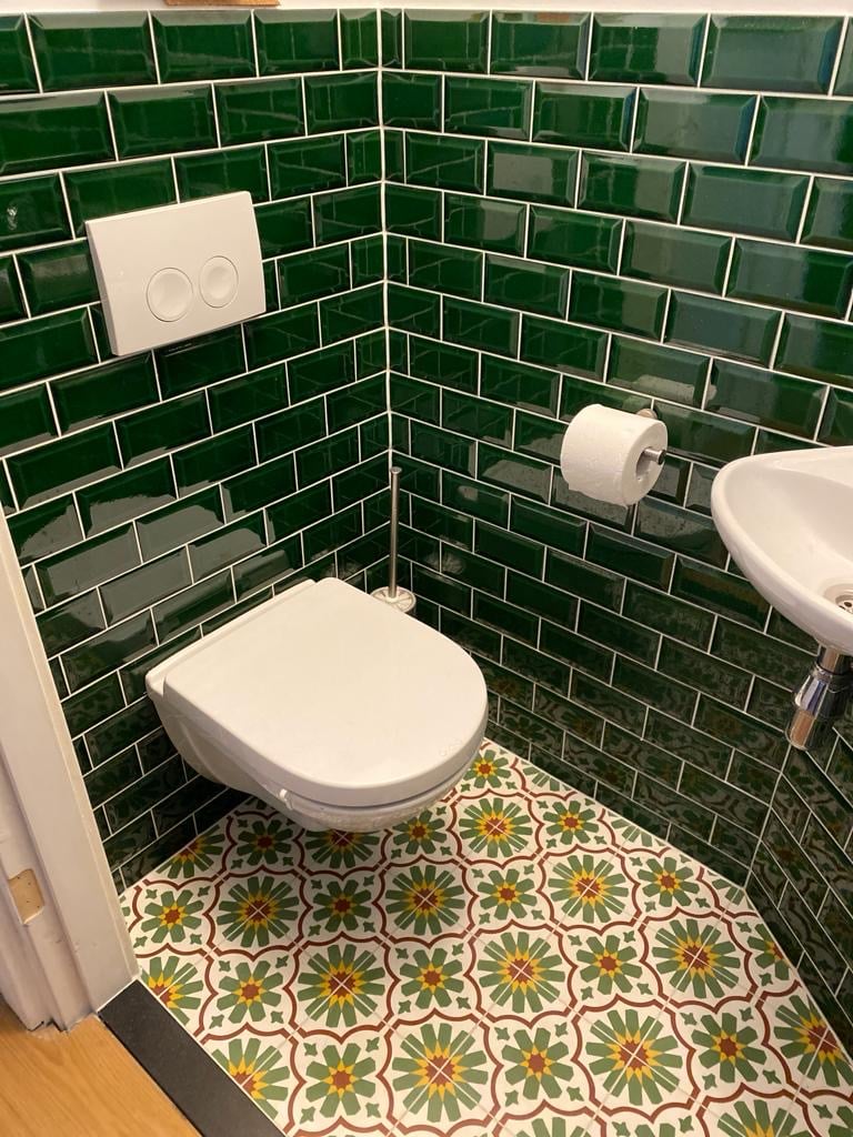 Metro Biselado Verde Cobre