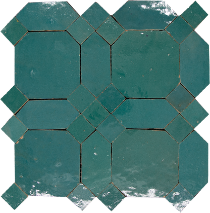 Zellige Atlas Petrol D'Art