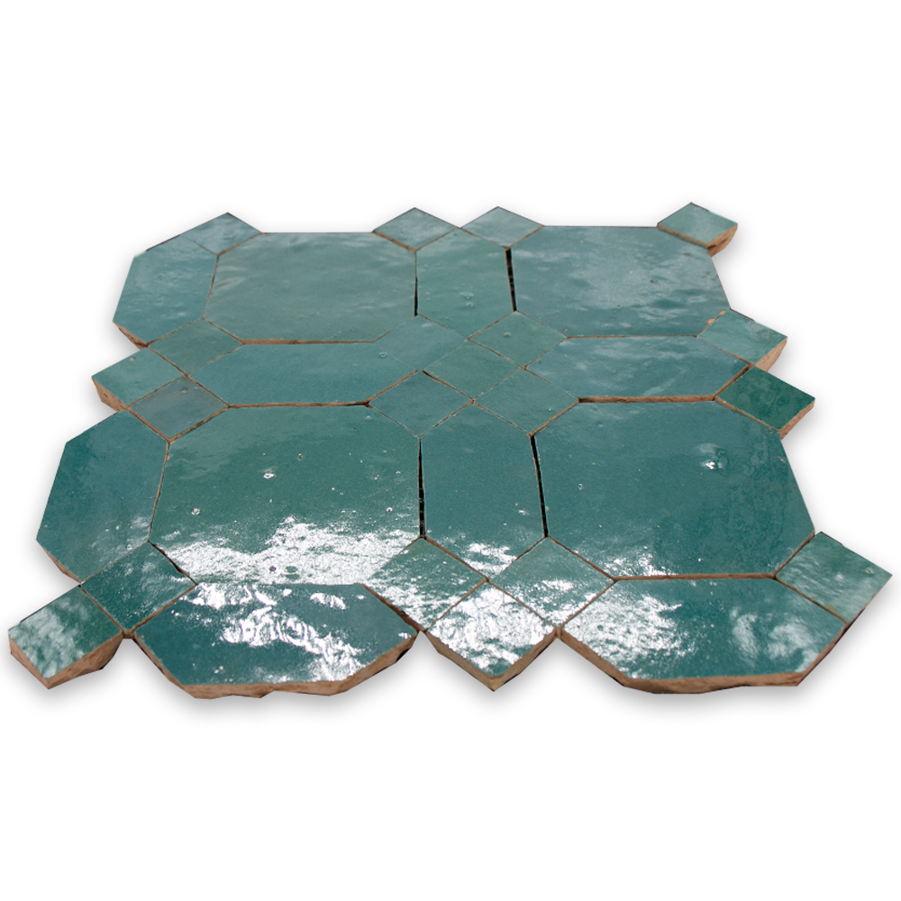 Zellige Atlas Petrol D'Art