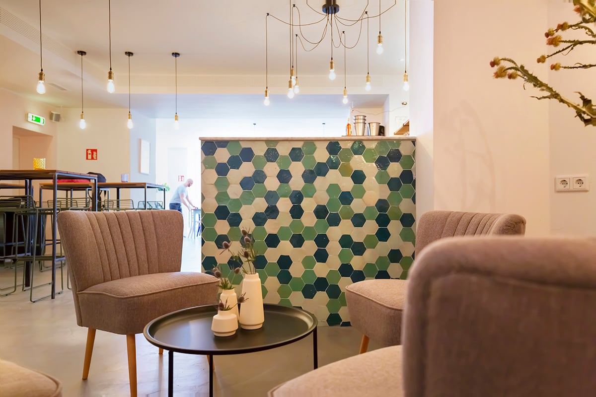 Zellige Atlas Petrol Hexagone