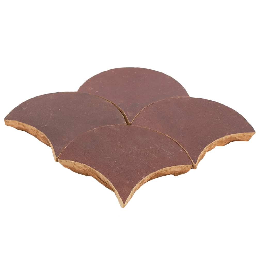 Zellige Aubergine Clair Poisson Echelles