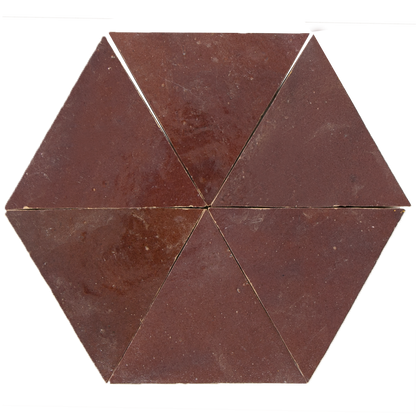 Zellige Aubergine Clair Triangle