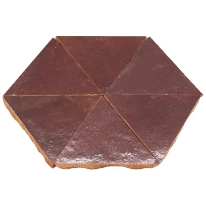 Zellige Aubergine Clair Triangle