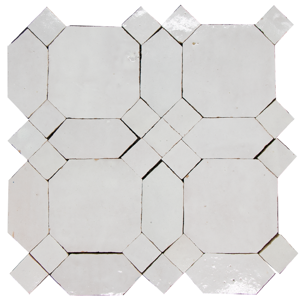 SAM Zellige Blanc D'Art