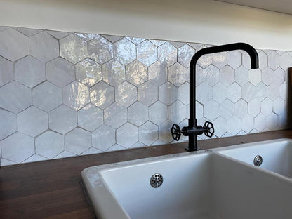 Zellige Blanc Hexagone