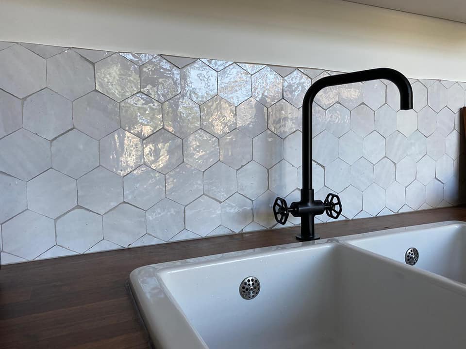 Zellige Blanc Hexagone