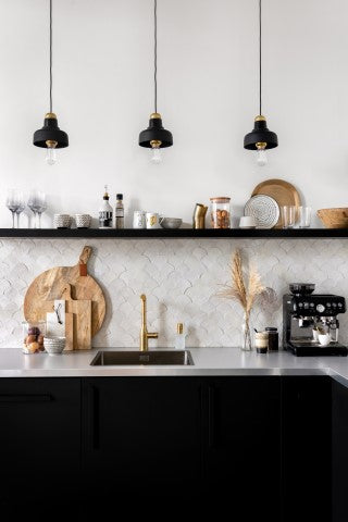 Zellige Blanc Poisson Echelles