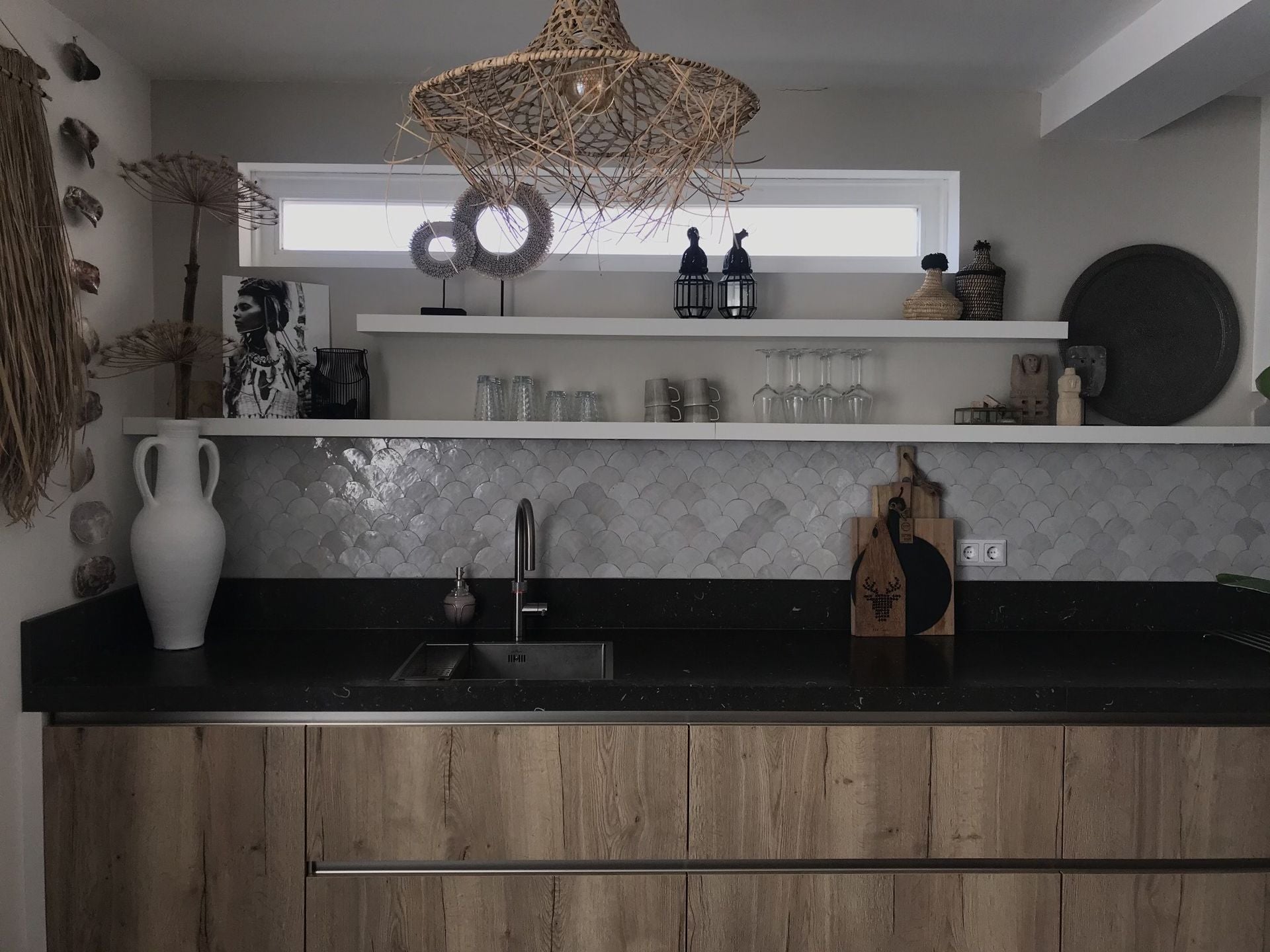 Zellige Blanc Poisson Echelles