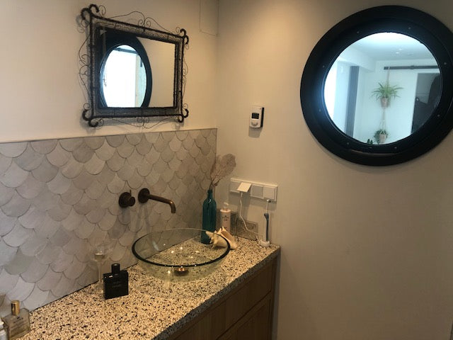 Zellige Blanc Poisson Echelles