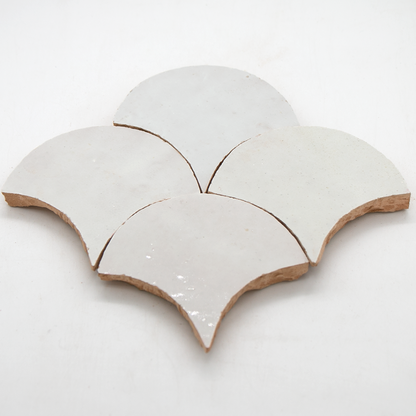 Zellige Blanc Poisson Echelles